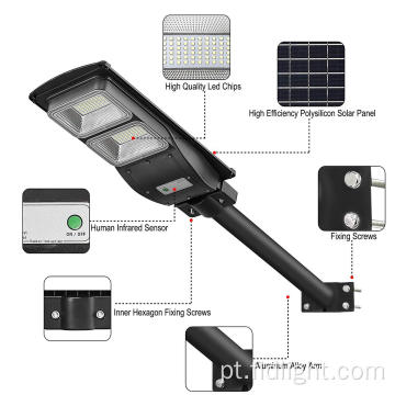 tudo em um poste de luz solar